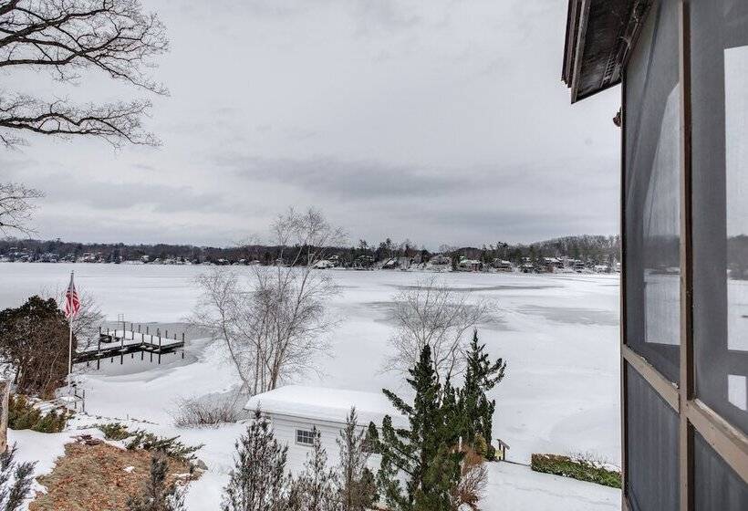 Queensbury Lakefront Home: Screened Porch & Views!