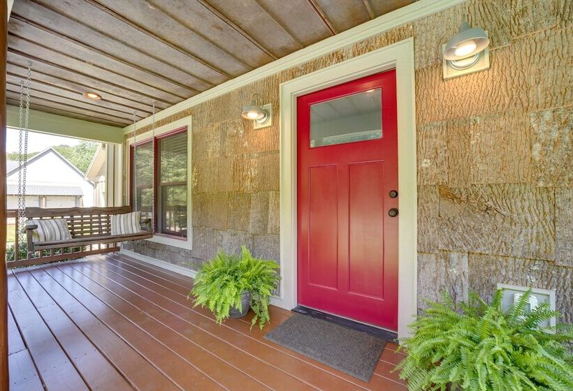 Deck + Mtn Views: Riverfront Cullowhee Home