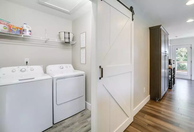 Deck + Mtn Views: Riverfront Cullowhee Home