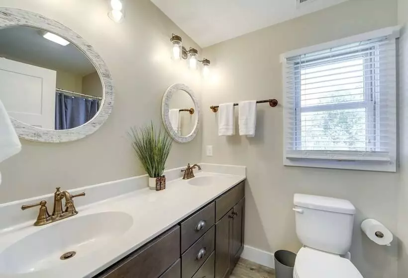 Deck + Mtn Views: Riverfront Cullowhee Home