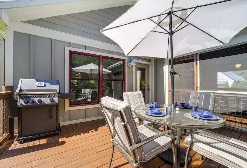 Deck + Mtn Views: Riverfront Cullowhee Home