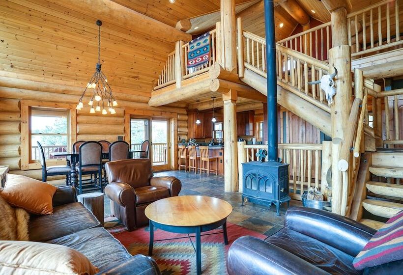 Log Cabin On Private 45 Acre Ranch In Florissant!