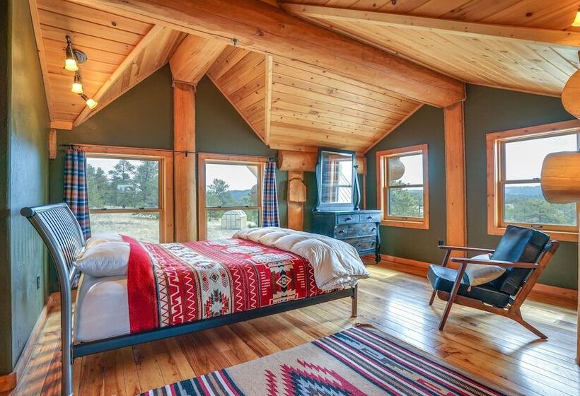 Log Cabin On Private 45 Acre Ranch In Florissant!