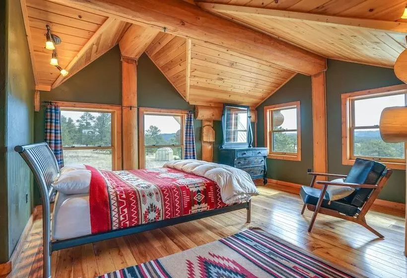 Log Cabin On Private 45 Acre Ranch In Florissant!