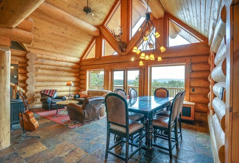 Log Cabin On Private 45 Acre Ranch In Florissant!