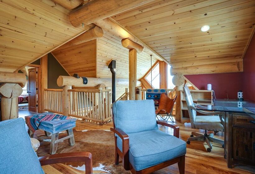 Log Cabin On Private 45 Acre Ranch In Florissant!