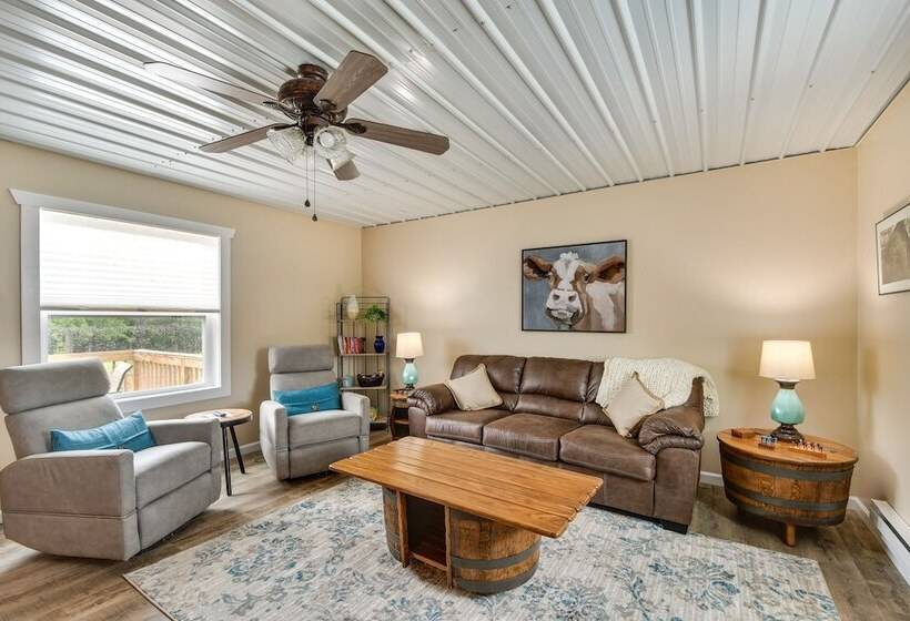 Serene Belgrade Hideaway With Fire Pit & Grill!