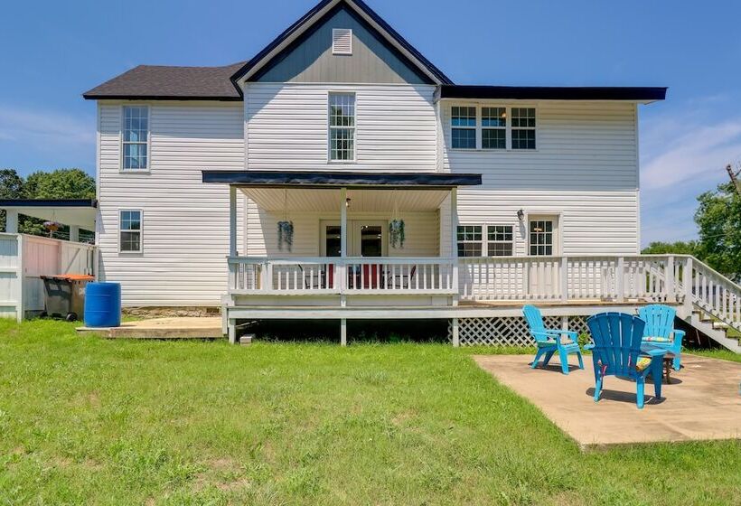 Spacious Grove Home Rental: Yard Games, Fire Pit!