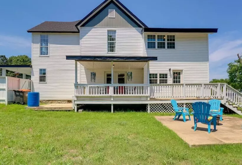 Spacious Grove Home Rental: Yard Games, Fire Pit!