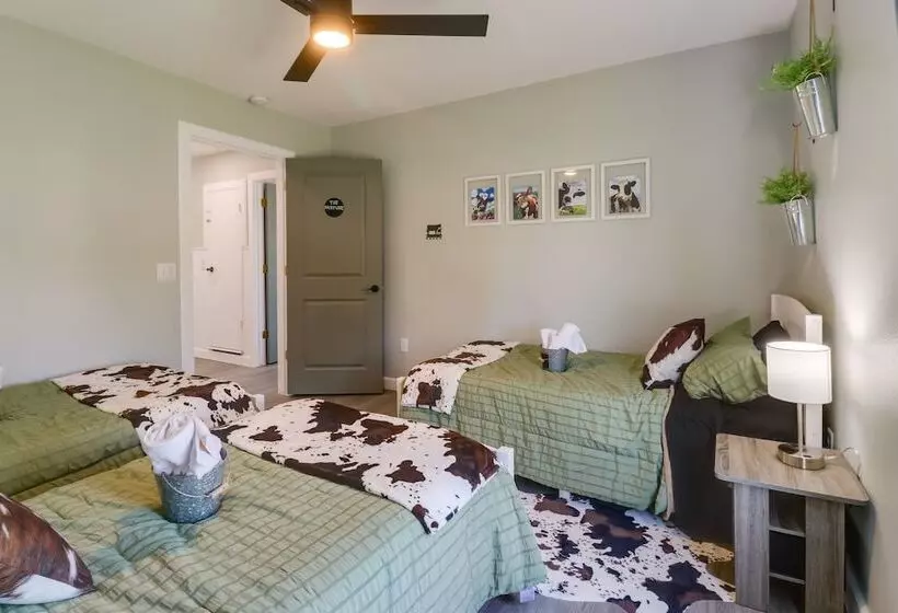 Spacious Grove Home Rental: Yard Games, Fire Pit!