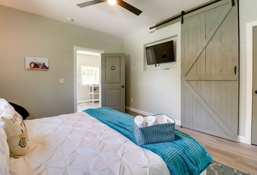 Spacious Grove Home Rental: Yard Games, Fire Pit!