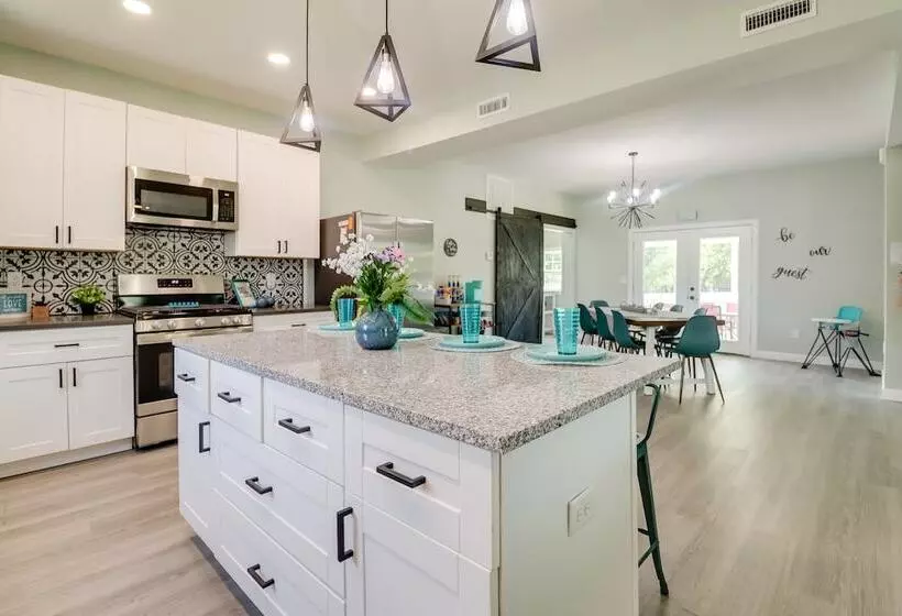 Spacious Grove Home Rental: Yard Games, Fire Pit!