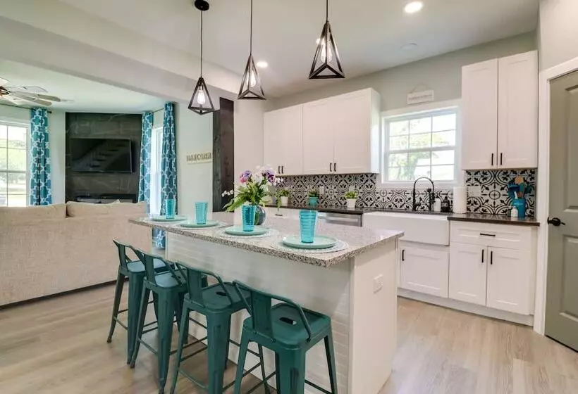 Spacious Grove Home Rental: Yard Games, Fire Pit!