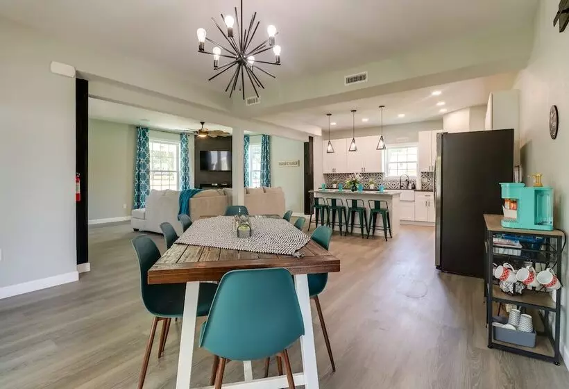 Spacious Grove Home Rental: Yard Games, Fire Pit!