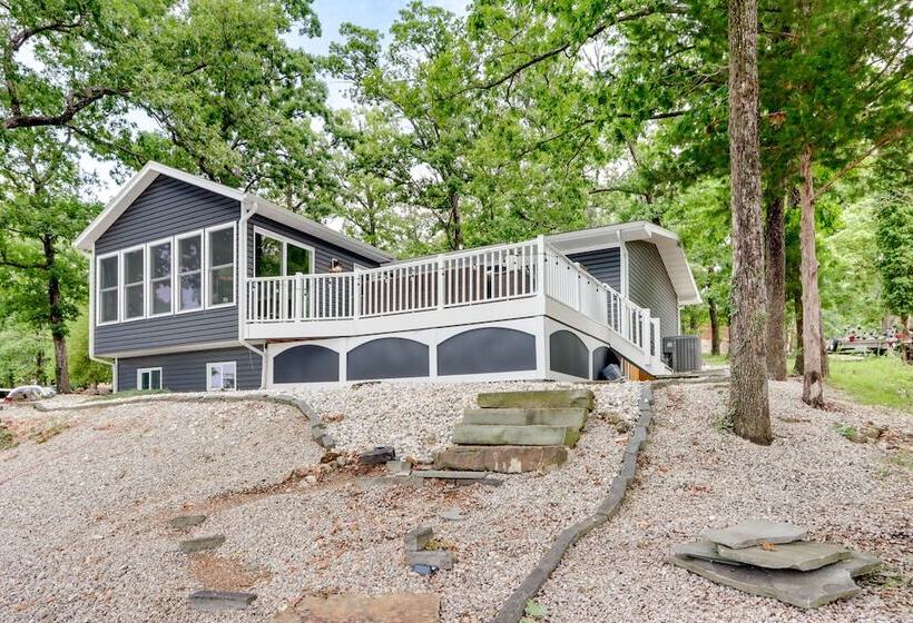 Dock & Sunset Views: Lakeside Ozark Retreat!