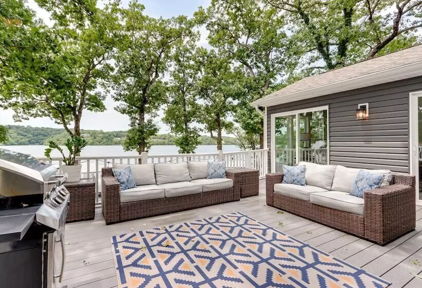 Dock & Sunset Views: Lakeside Ozark Retreat!