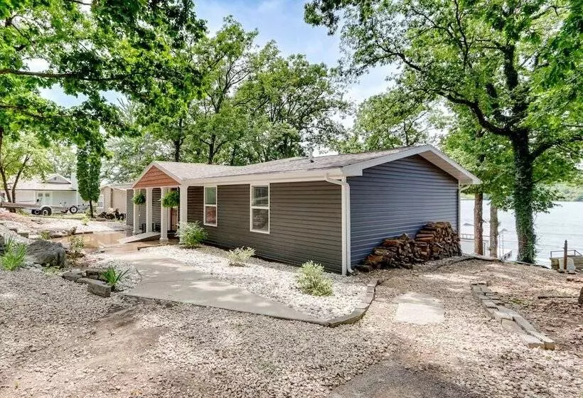 Dock & Sunset Views: Lakeside Ozark Retreat!
