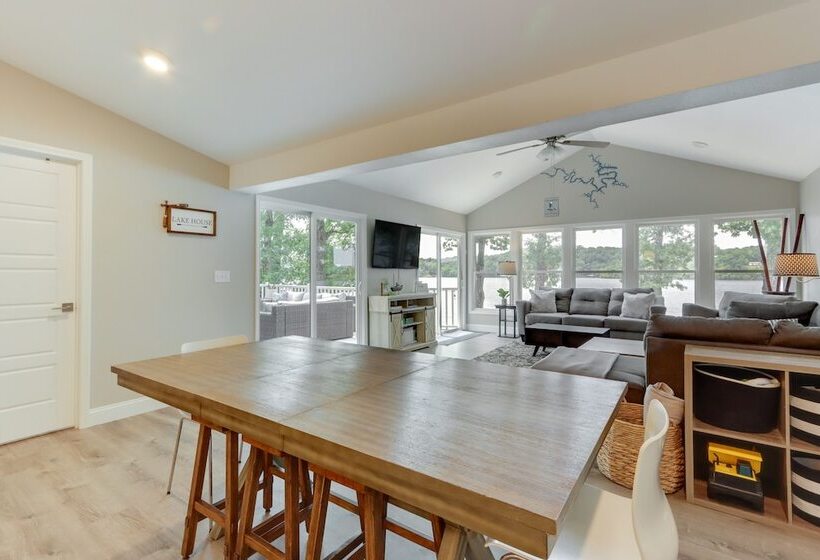 Dock & Sunset Views: Lakeside Ozark Retreat!