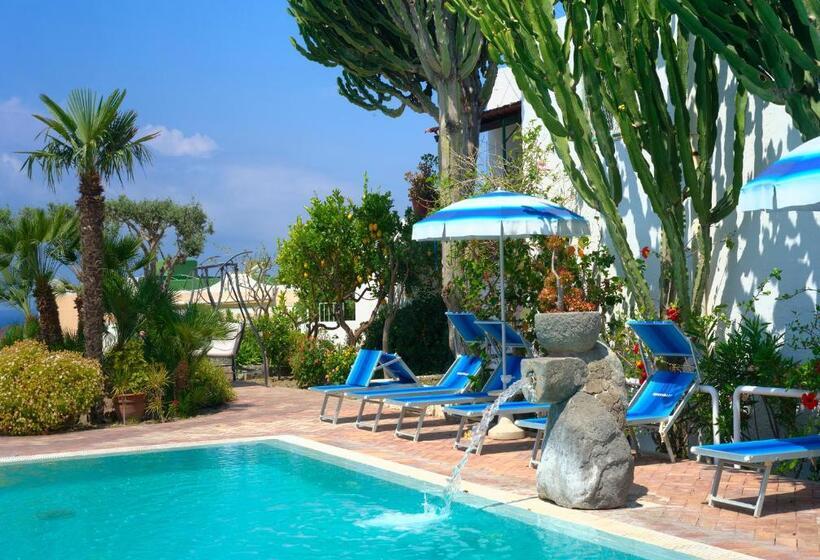 Room In B&b Ischia Forio With A Breathtaking View, Above The Poseidon Gardens, 3 People