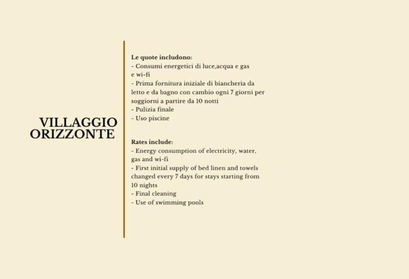 Isa Appartament Standard With Mezzanine, 4 Beds, Air Conditioning And Private Outdoor Area In Villag