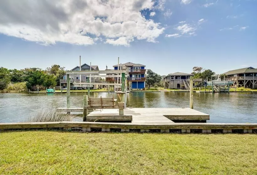 Frisco Coastal Paradise W/ Boat Dock & Water Views
