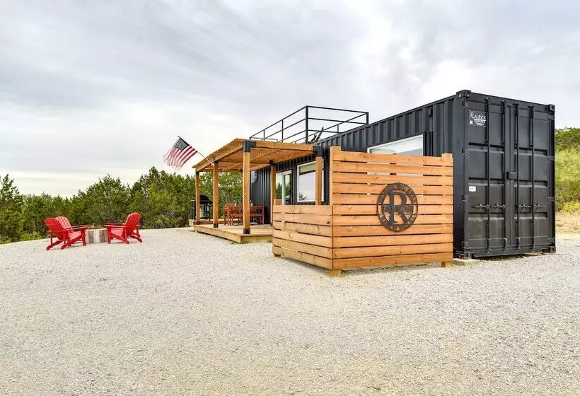 Remote Strawn Container Home With Hot Tub!