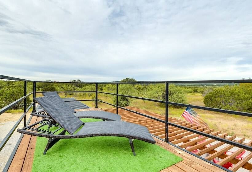 Remote Strawn Container Home With Hot Tub!