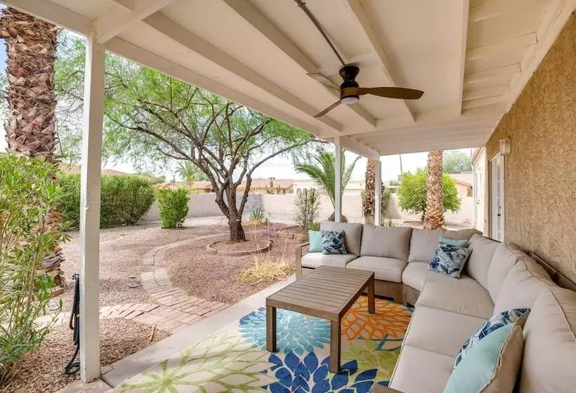Community Perks & Patio: Sun Lakes Home!