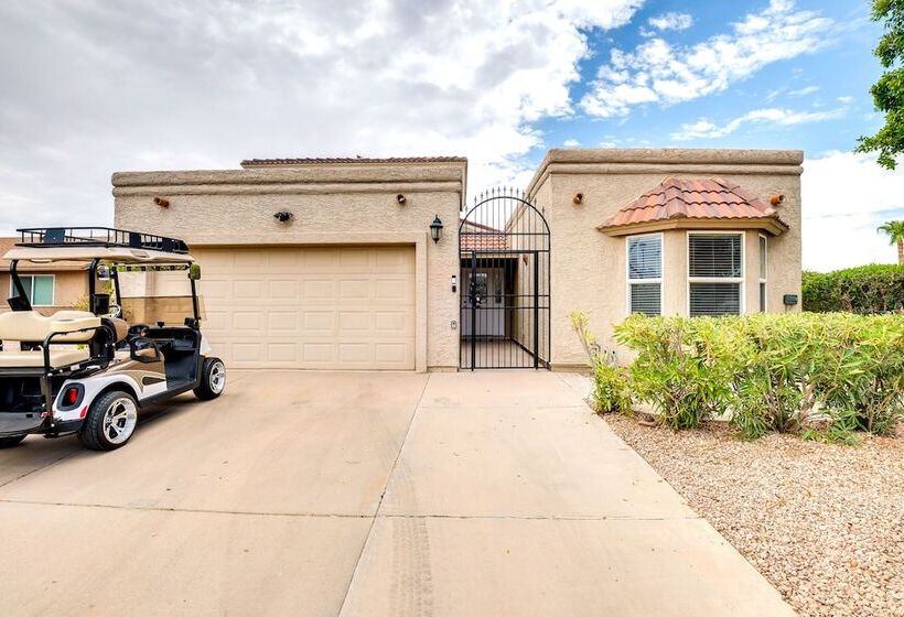 Community Perks & Patio: Sun Lakes Home!