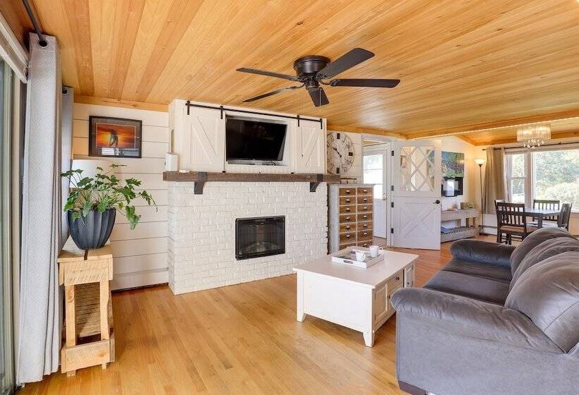 Riverfront New Hampshire Cottage W/ Boat Dock