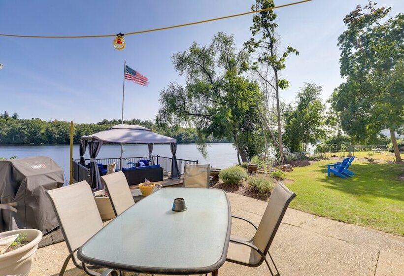 Riverfront New Hampshire Cottage W/ Boat Dock