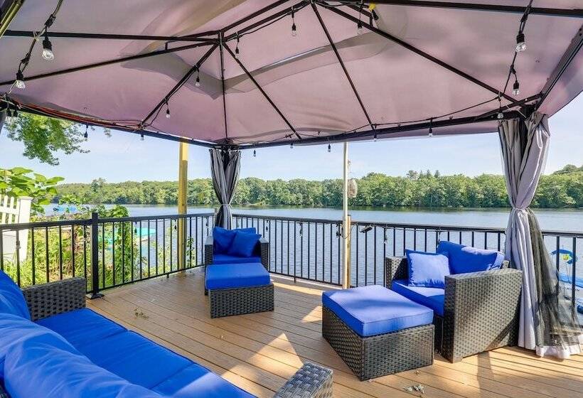 Riverfront New Hampshire Cottage W/ Boat Dock