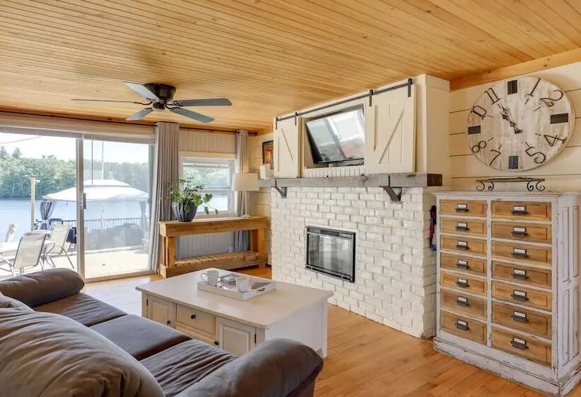 Riverfront New Hampshire Cottage W/ Boat Dock