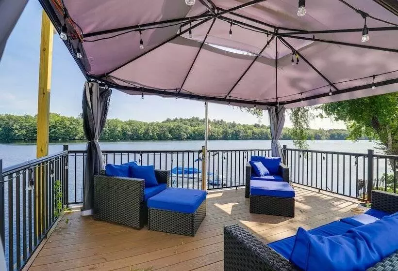 Riverfront New Hampshire Cottage W/ Boat Dock