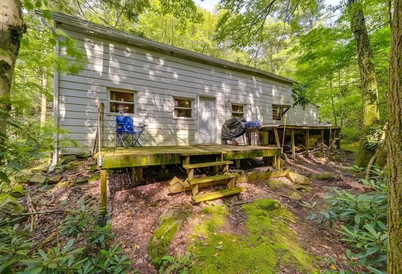 Serene Centre Hall Cabin W/ Stream On Site!