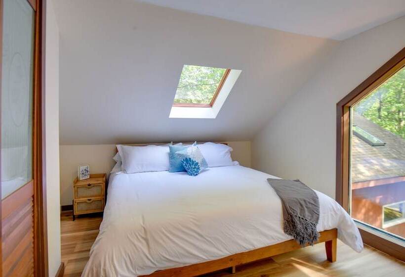 Waterfront New Durham Retreat: Swim Dock, Fire Pit