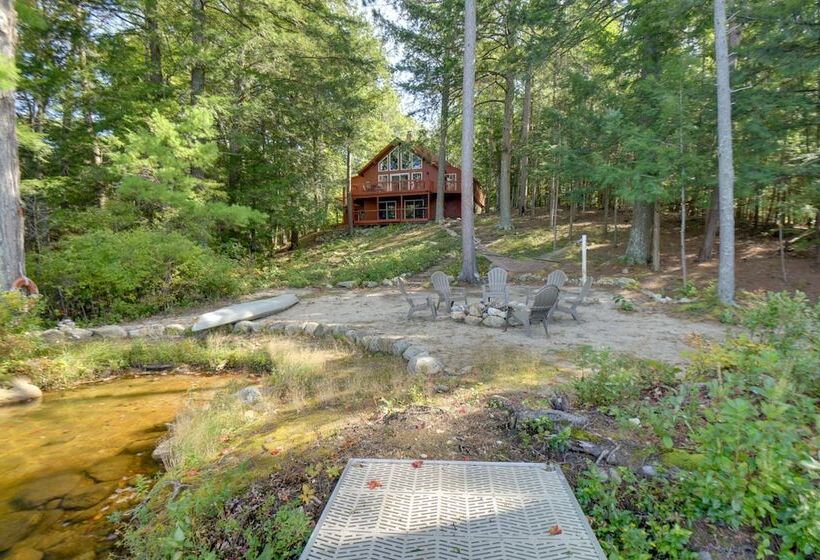 Waterfront New Durham Retreat: Swim Dock, Fire Pit