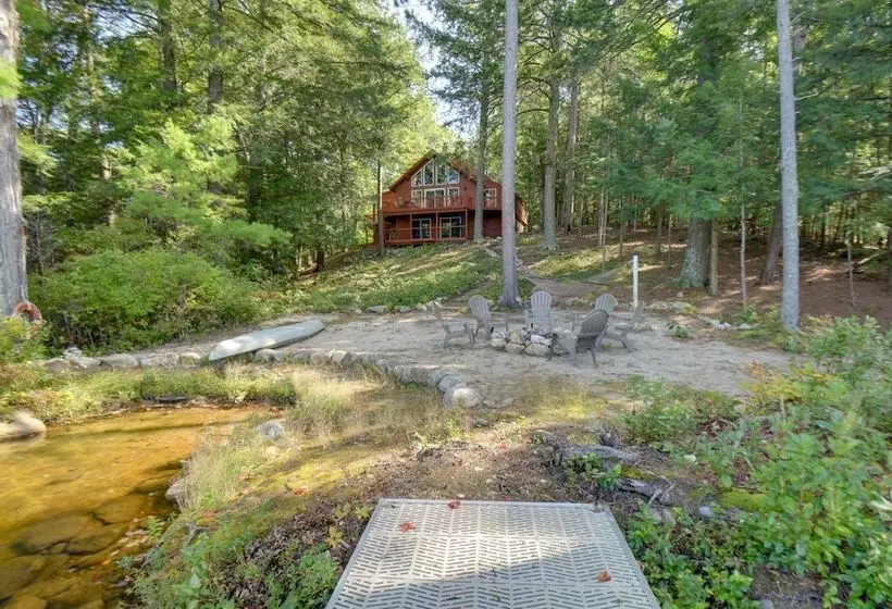 Waterfront New Durham Retreat: Swim Dock, Fire Pit