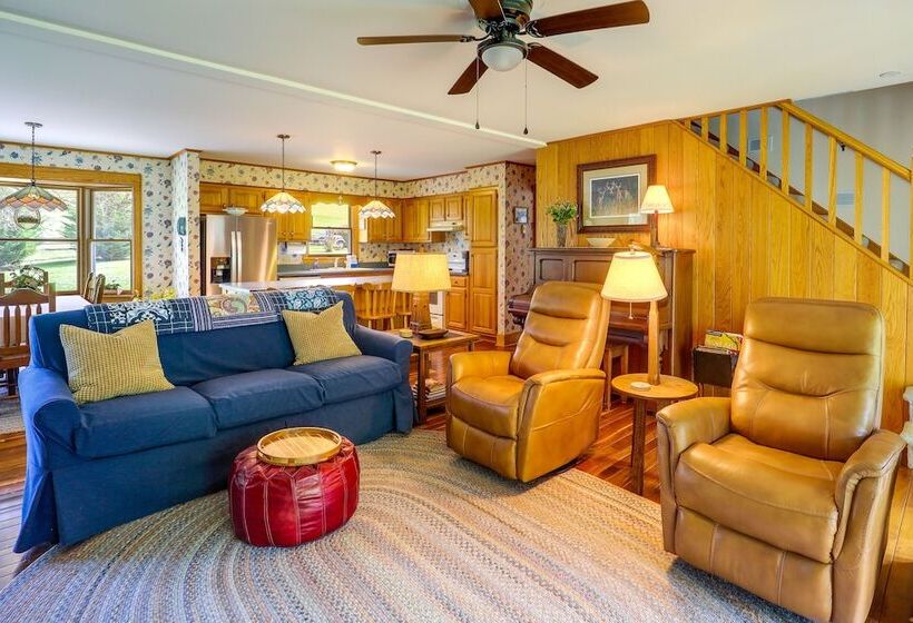 West Jefferson Riverfront Retreat W/ 2 Porches!