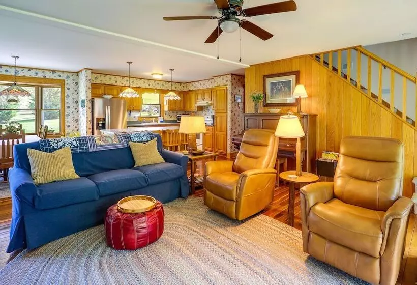 West Jefferson Riverfront Retreat W/ 2 Porches!