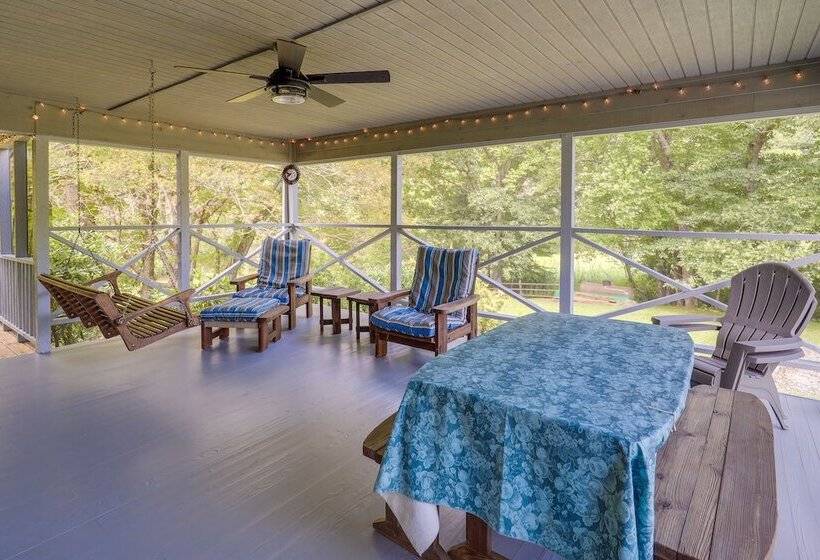 West Jefferson Riverfront Retreat W/ 2 Porches!