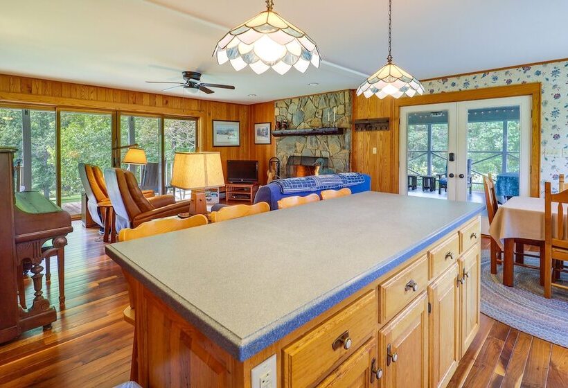 West Jefferson Riverfront Retreat W/ 2 Porches!