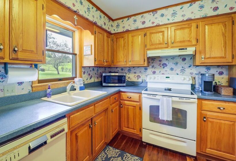 West Jefferson Riverfront Retreat W/ 2 Porches!