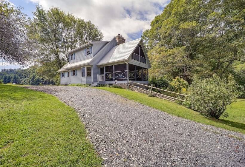 West Jefferson Riverfront Retreat W/ 2 Porches!