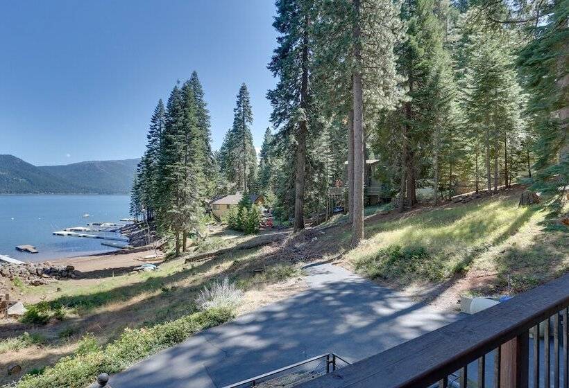 Westwood Lakefront Cabin W/ Hot Tub & Boat Dock!