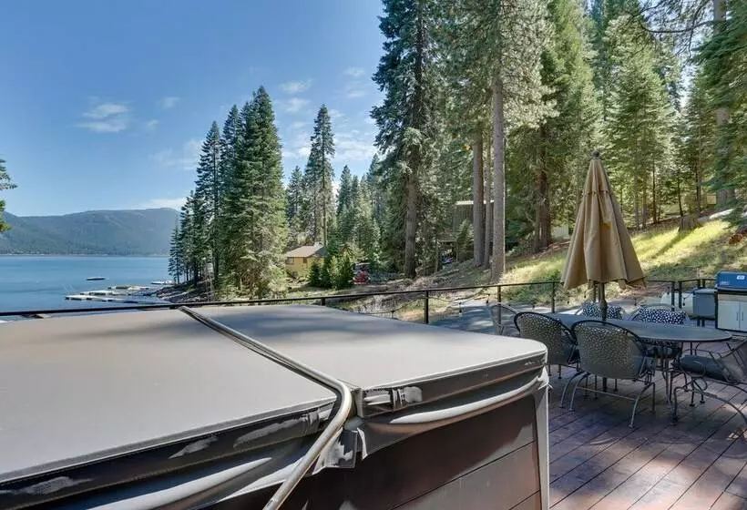 Westwood Lakefront Cabin W/ Hot Tub & Boat Dock!