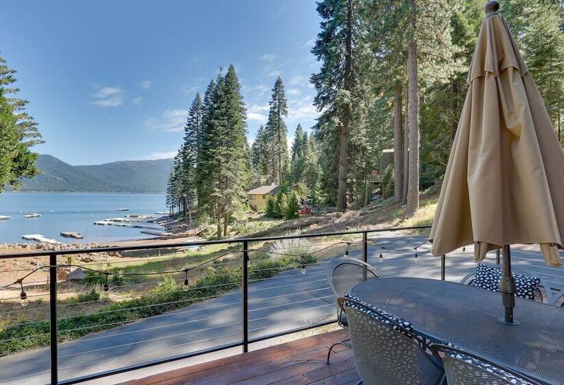 Westwood Lakefront Cabin W/ Hot Tub & Boat Dock!