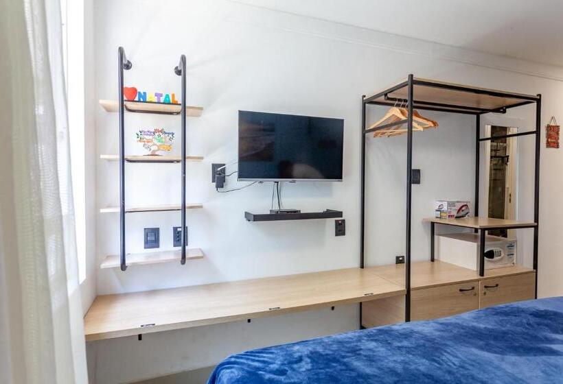 Отель Suíte Pé Na Areia Com Piscina, Wifi E Estacionamento Em Ponta Negra