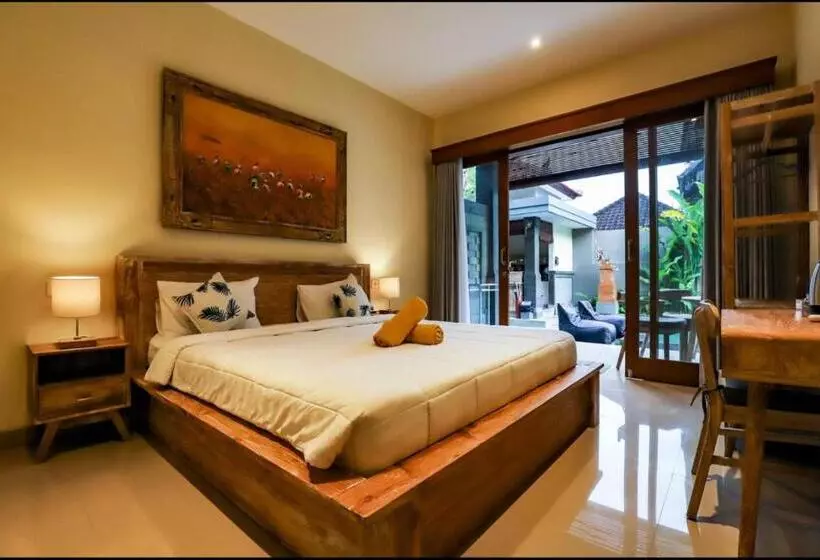 ペンション Harmony House 4, 2 Min Ubud Center Room Near Pool