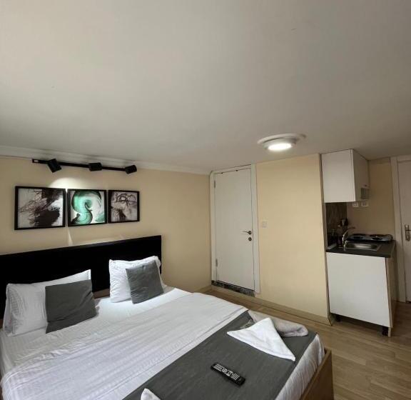 9 ) Taksim’de şık Tasarım Otel Odası